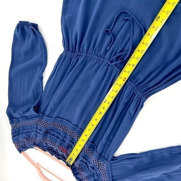 Chelsea & Violet 100% Rayon Navy Short Romper size M - Picture 8 of 12